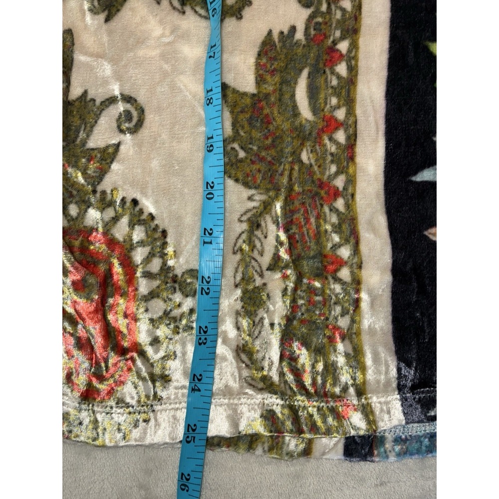SOFT SURROUNDINGS Ashbury Tunic PXS Garden Floral Crushed‎ Velvet Cottage Boho - Picture 10 of 10